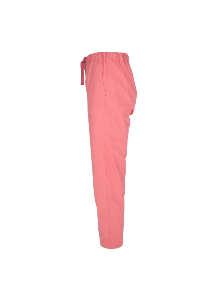 womens trousers semicouture cotton pink