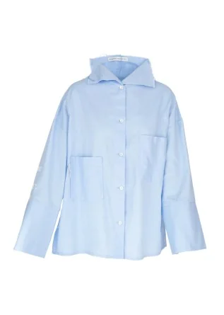camicia donna noumeno concept oversize azzurro