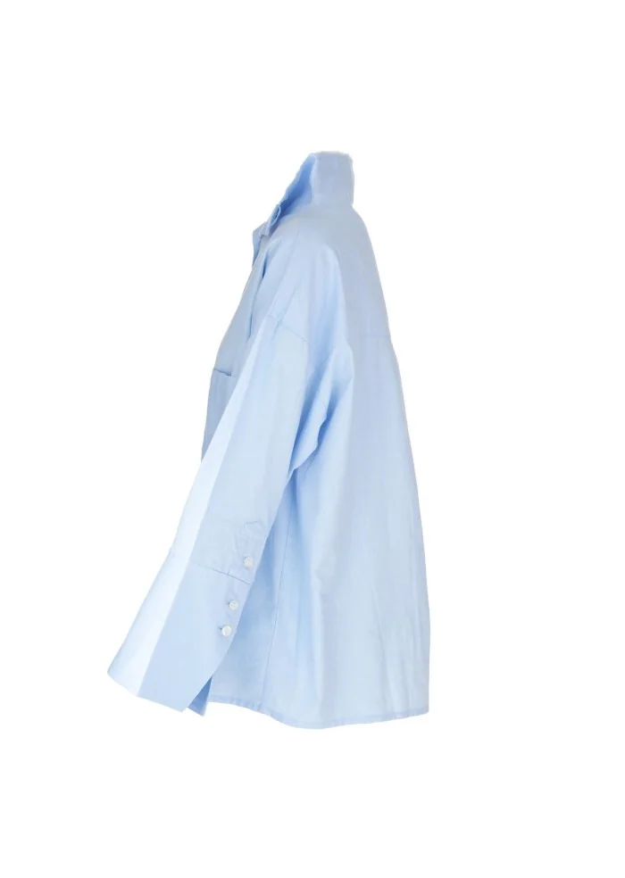 camicia donna noumeno concept oversize azzurro