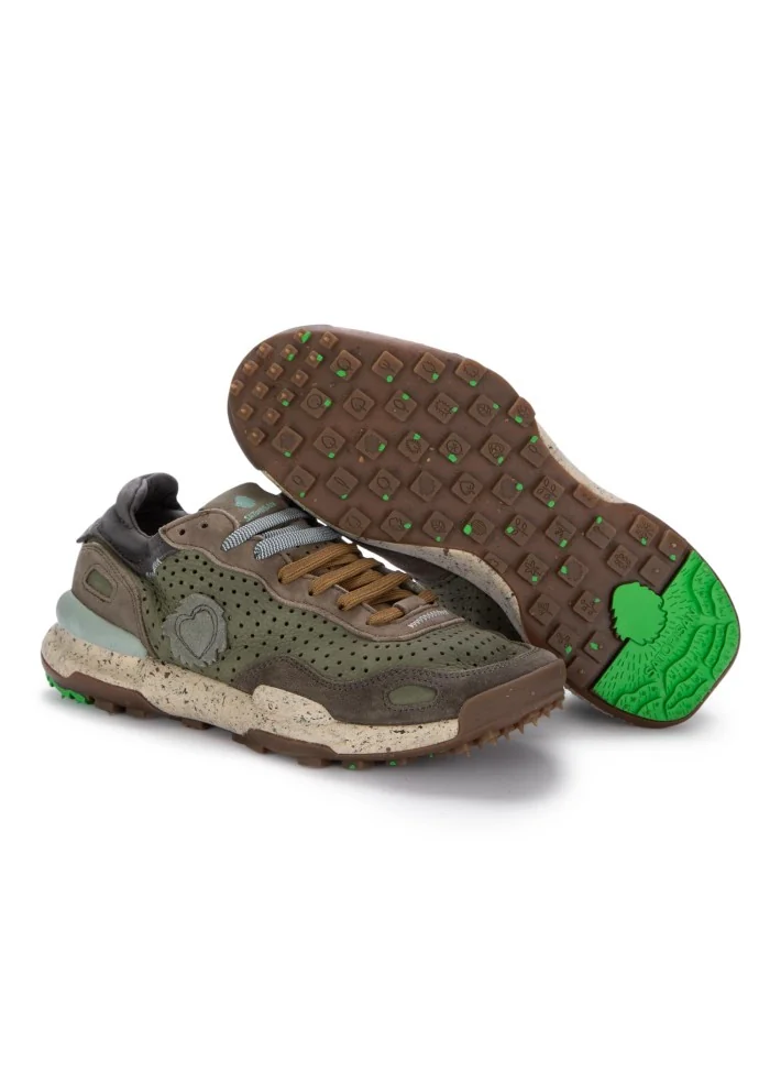 mens sneakers satorisan chacrona green brown