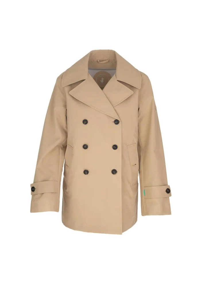 womens trench coat save the duck grin18 sofi beige