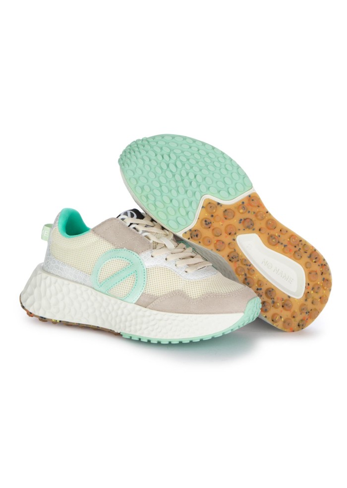 womens sneakers no name carter jogger beige water green