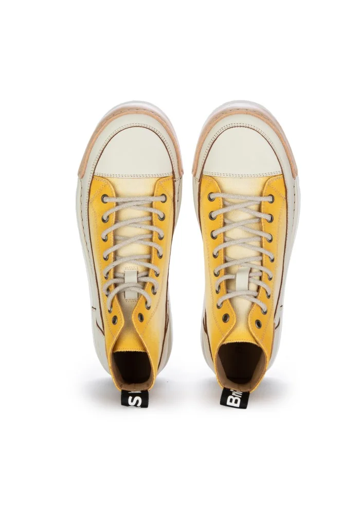 sneakers uomo bng real shoes la sfumata giallo bianco