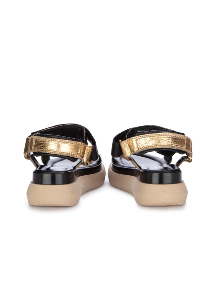 womens sandals mjus platform gold black