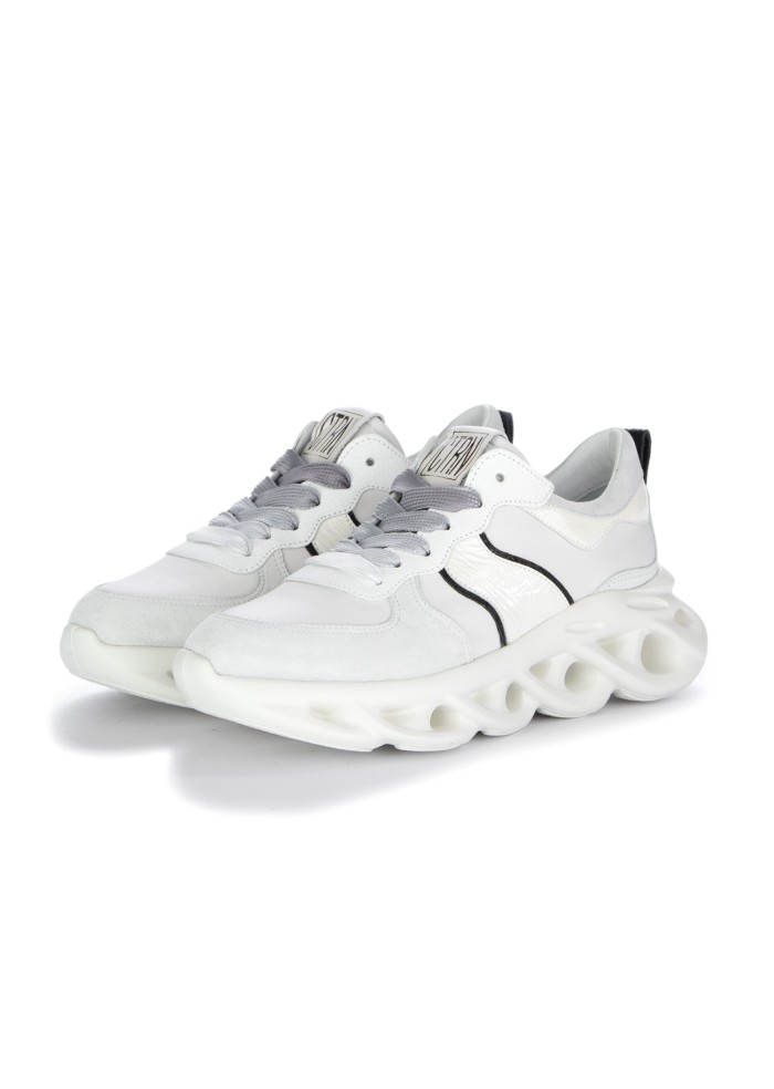womens sneakers caterina c leather suede white