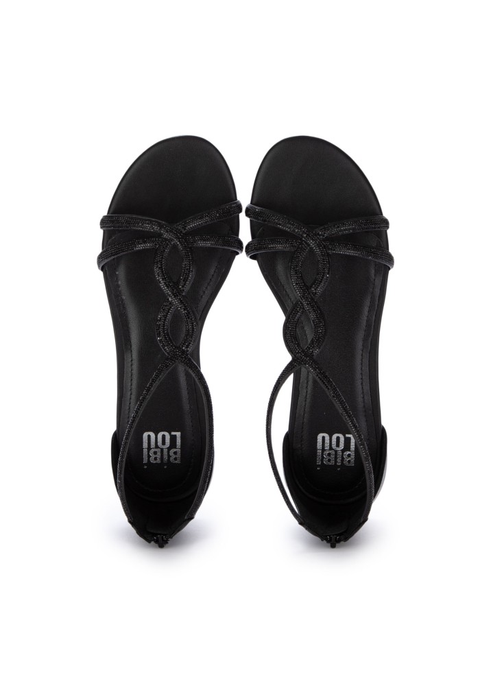 womens sandals bibi lou crisscross straps black
