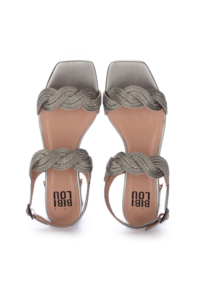womens heels sandals bibi lou metallic