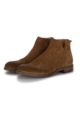 mens ankle boots pawelks suede wash lion brown