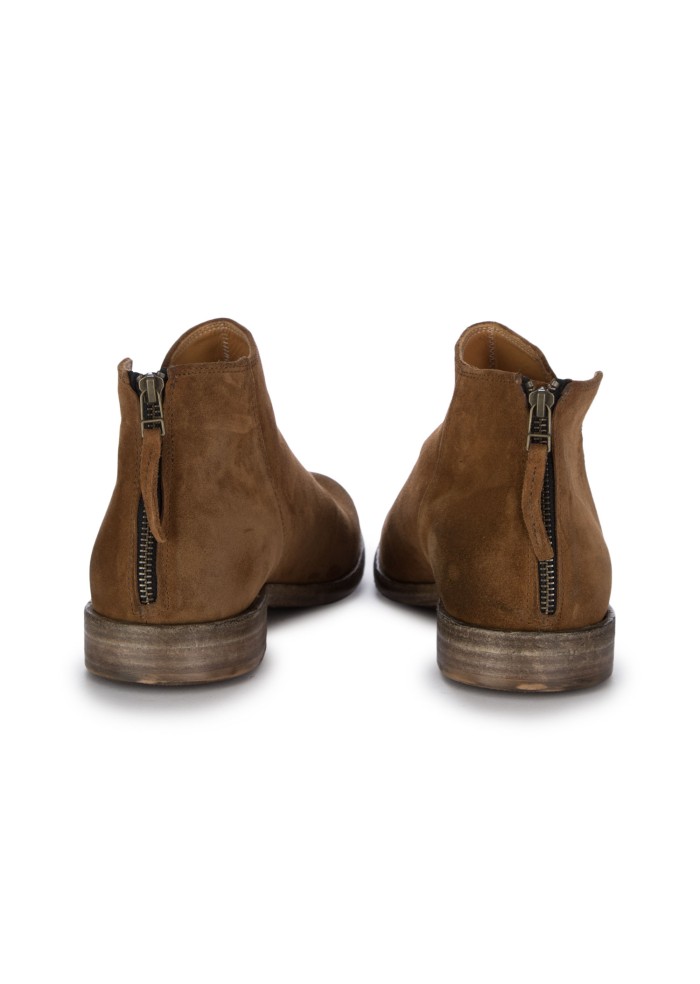 mens ankle boots pawelks suede wash lion brown