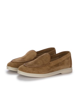 womens loafers hadel suede brown