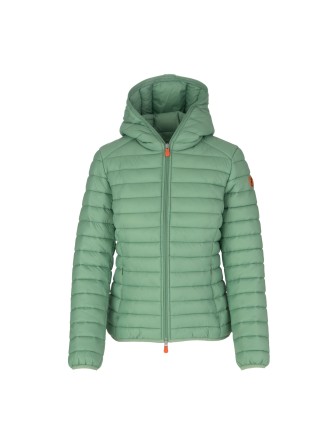 womens down jacket save the duck giga01 daisy mint green