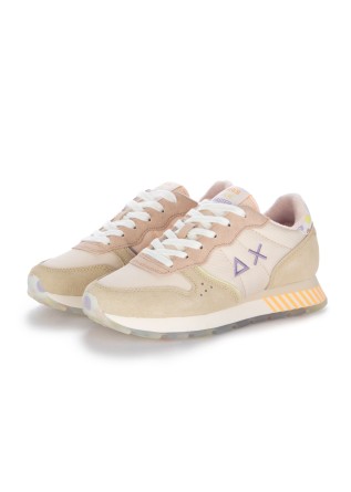 womens sneakers sun68 ally candy cane beige pink
