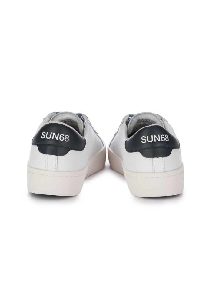 mens sneakers sun68 street leather white