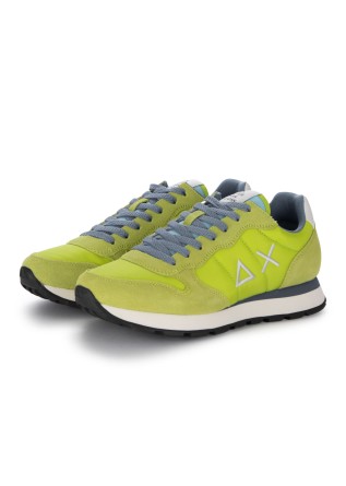 mens sneakers sun68 tom solid lime green