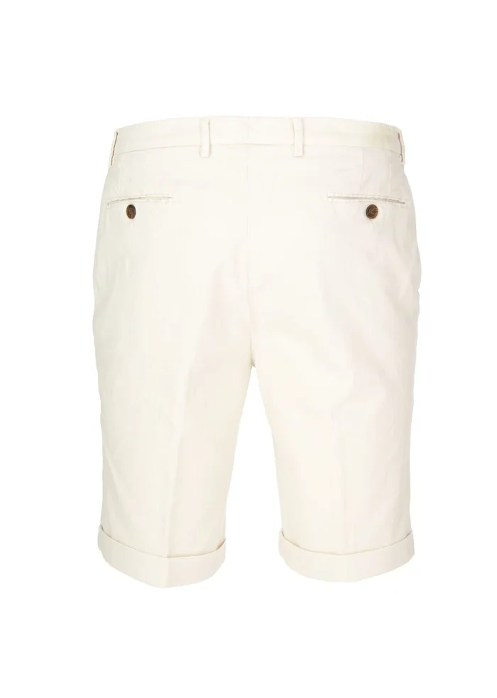 shorts uomo briglia casual chic bianco panna