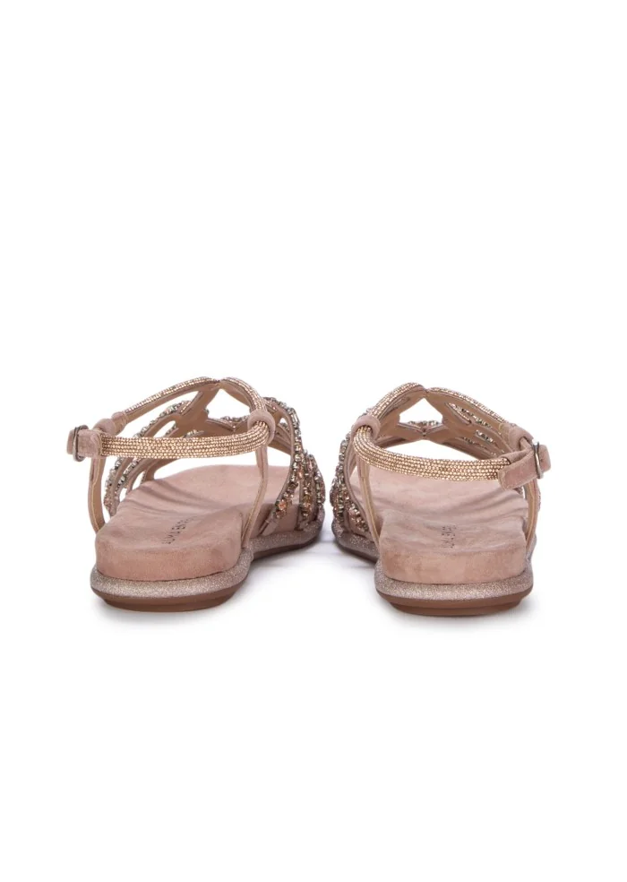 womens sandals alma en pena suede braided antique pink