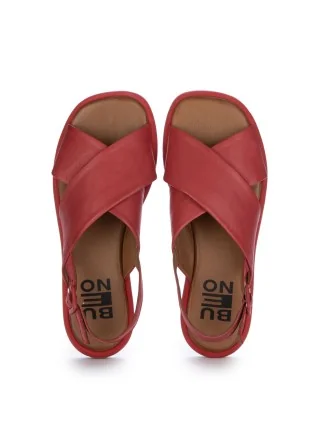 BUENO | SANDALS CROSS STRAPS RED