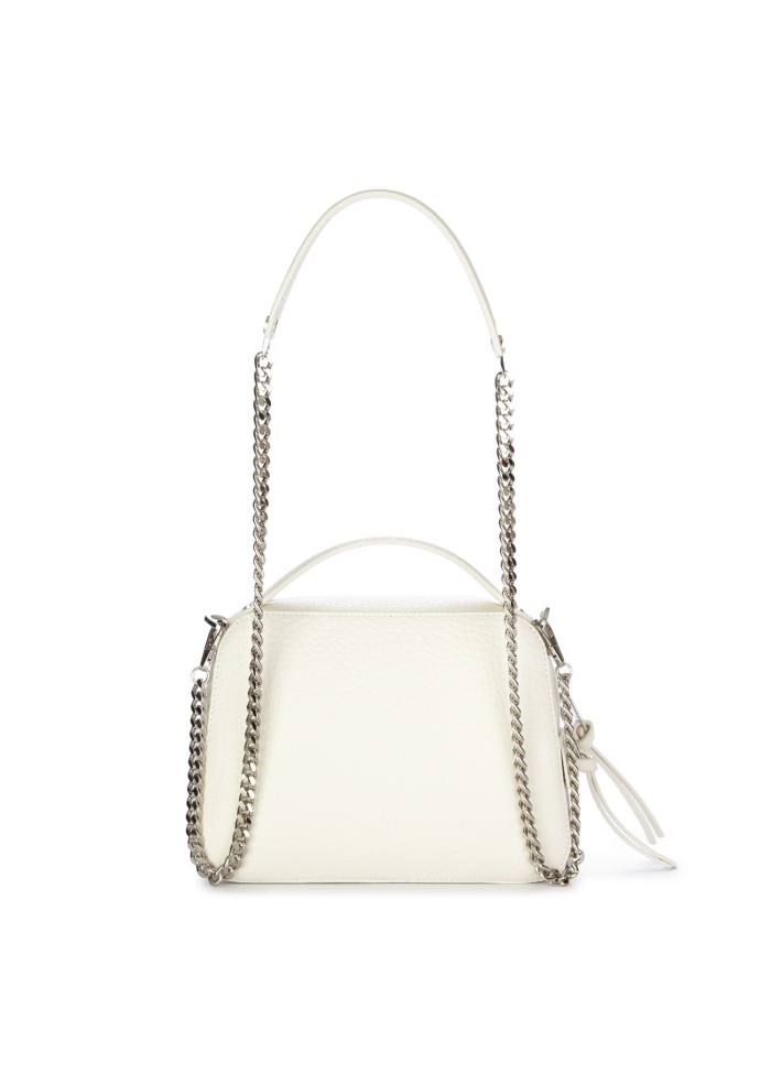 womens handbag orciani cheri soft white