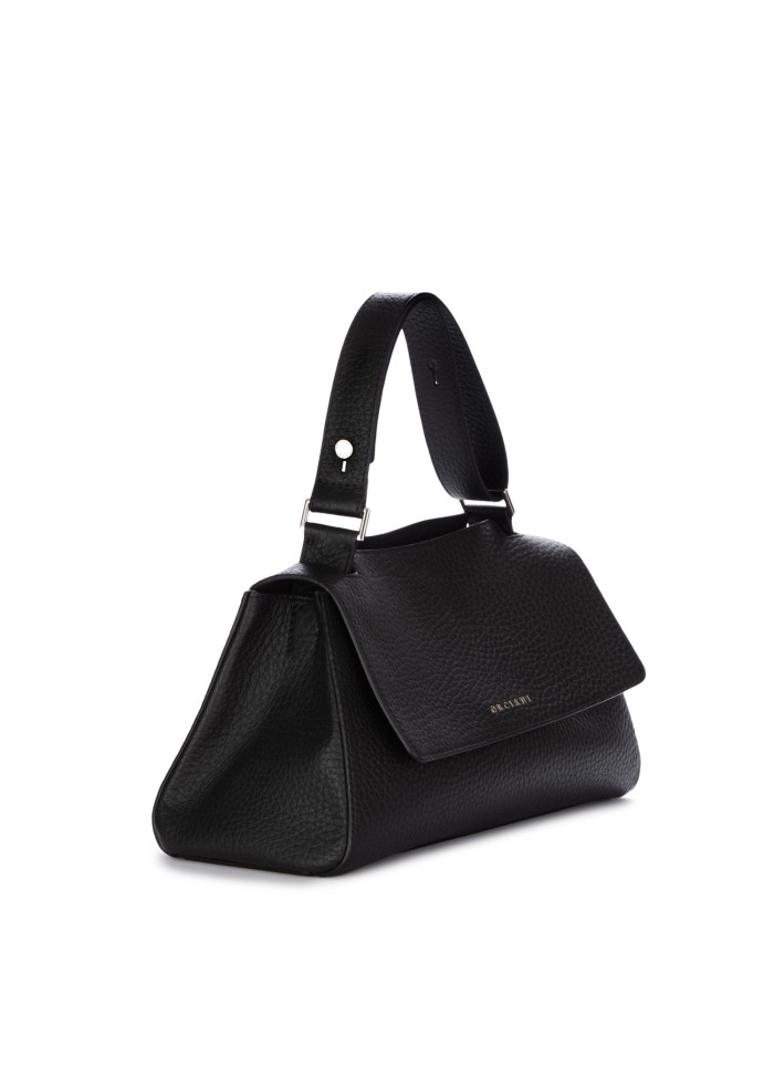 womens shoulder bag orciani sveva loungette soft black