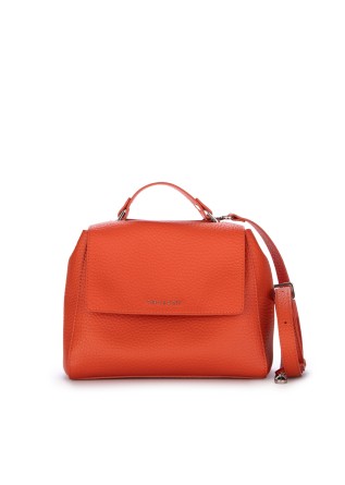 womens handbag orciani sveva soft small orange
