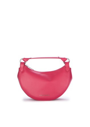 womens handbag orciani dumpling vanity raspberry pink