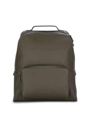 backpack gianni chiarini grained leather military green