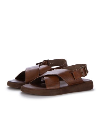 mens sandals brador oscar mat t capo mahogany brown