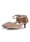 STRATEGIA | PUMPS SHINY ALL OVER STRASS BEIGE GOLD