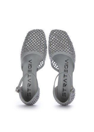 STRATEGIA | PUMPS SHINY ALL OVER STRASS GREY