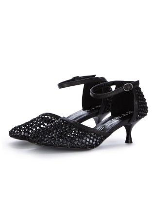 womens pumps strategia shiny all over strass black