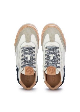 BNG REAL SHOES | SNEAKERS LA SFUMATA JEANS WHITE BLUE