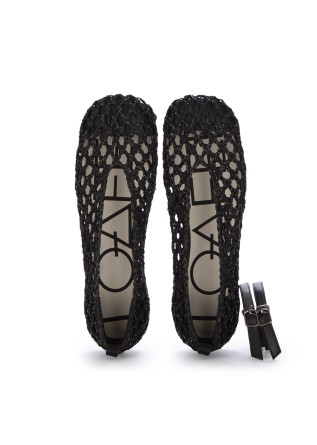 OA NON-FASHION | BALLET FLATS HOLES BLACK
