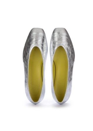 OA NON-FASHION | BALLET FLATS TEO BOMBER SILVER