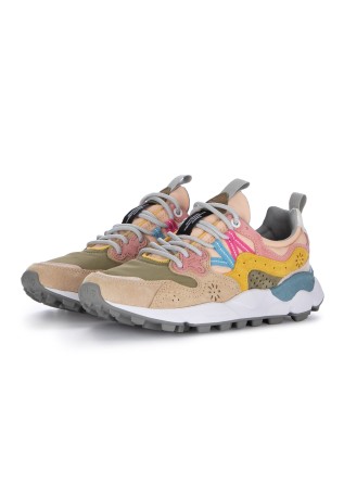 womens sneakers flower mountain yamano 3 green pink multicolor
