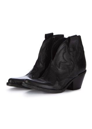 womens texan ankle boots keep calif zip black