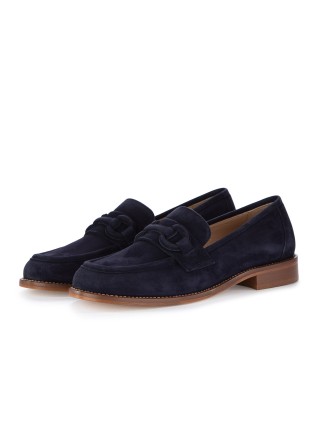 womens loafers luca grossi camoscio dark blue