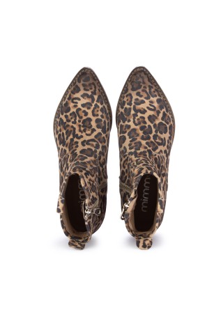 MIMMU' | TEXAN ANKLE BOOTS MACULATO LEOPARD