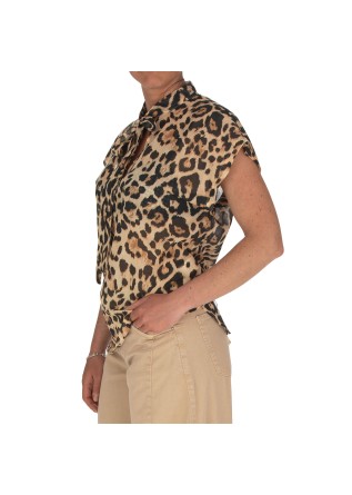 KARTIKA | BLOUSE BOW NECKLINE LEOPARD