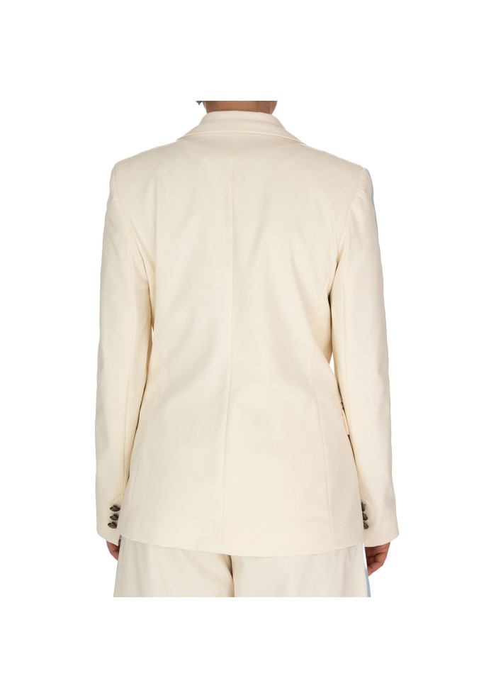 womens jacket blazer balti structured shoulder cream white