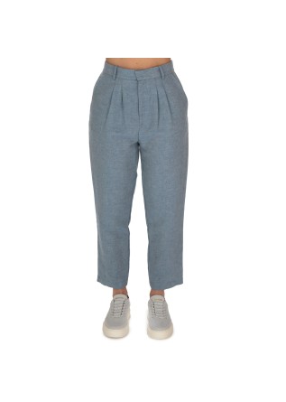womens trousers balti front pleats light blue