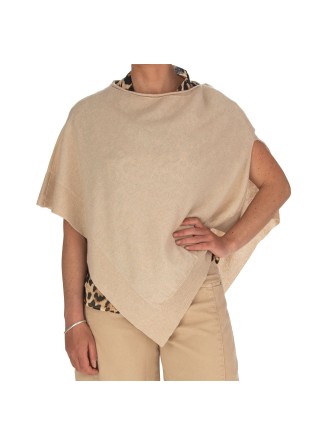 womens poncho cashmere island porto venere beige