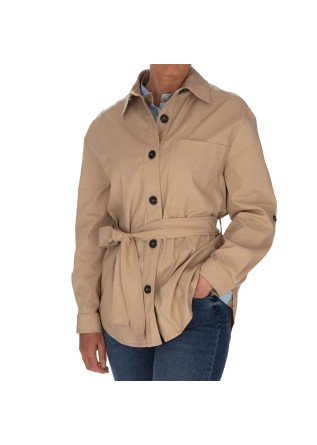 trench corto donna kartika cintura regolabile beige