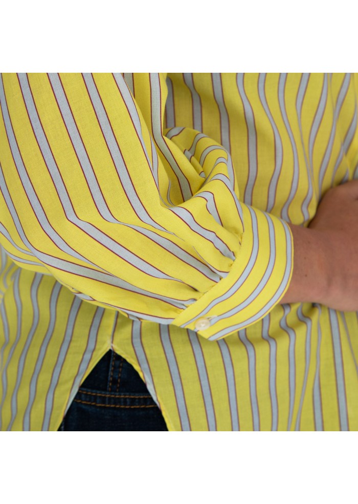 camicia donna liberty rose viola giallo azzurro