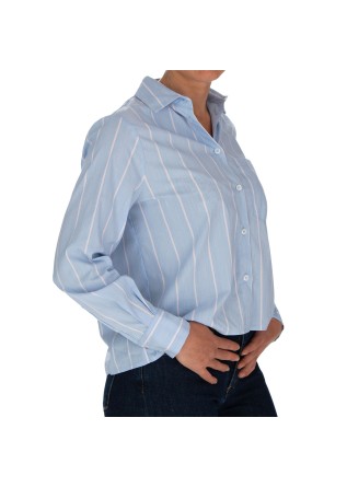 womens shirt kartika vertical stripes light blue