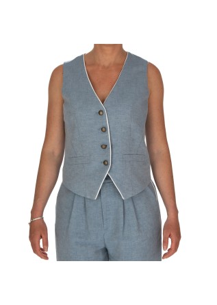 damen weste balti figurnaher linie hellblau