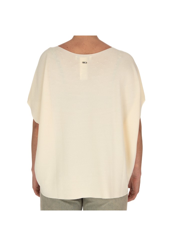 womens loghtweight knit kartika cap sleeves beige