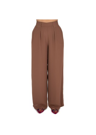 pantaloni donna kartika palazzo marrone