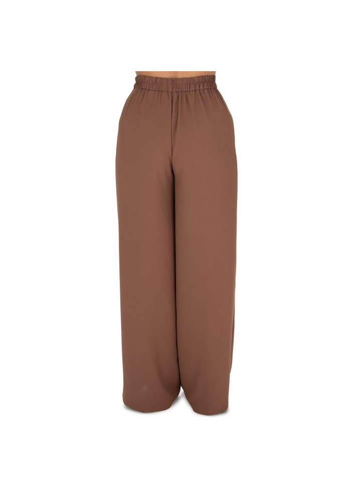 pantaloni donna kartika palazzo marrone