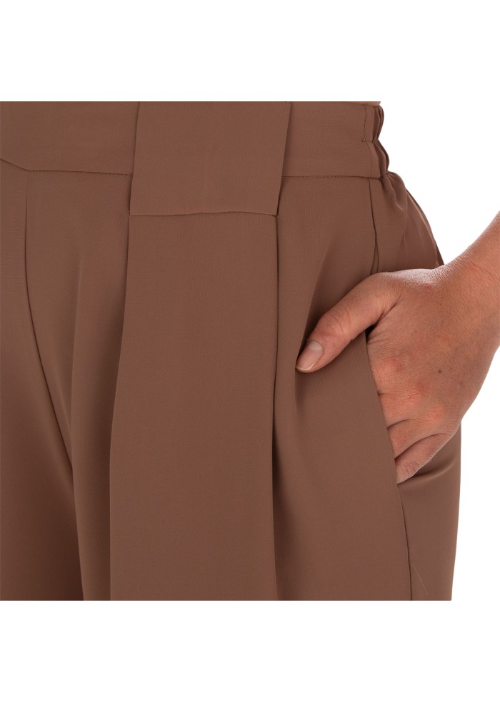damen hose kartika palazzo schnitt braun
