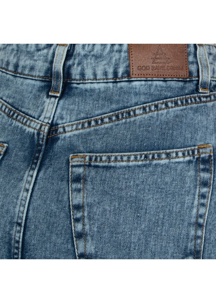 gonna donna god save denim altea lunga spacco blu